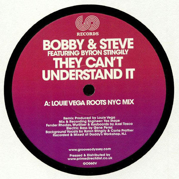 Bobby & Steve - They Can't Understand It (House Music Vinyl Record) | Groove Odyssey GO060V | Perfect for DJ Sets & Dance Parties