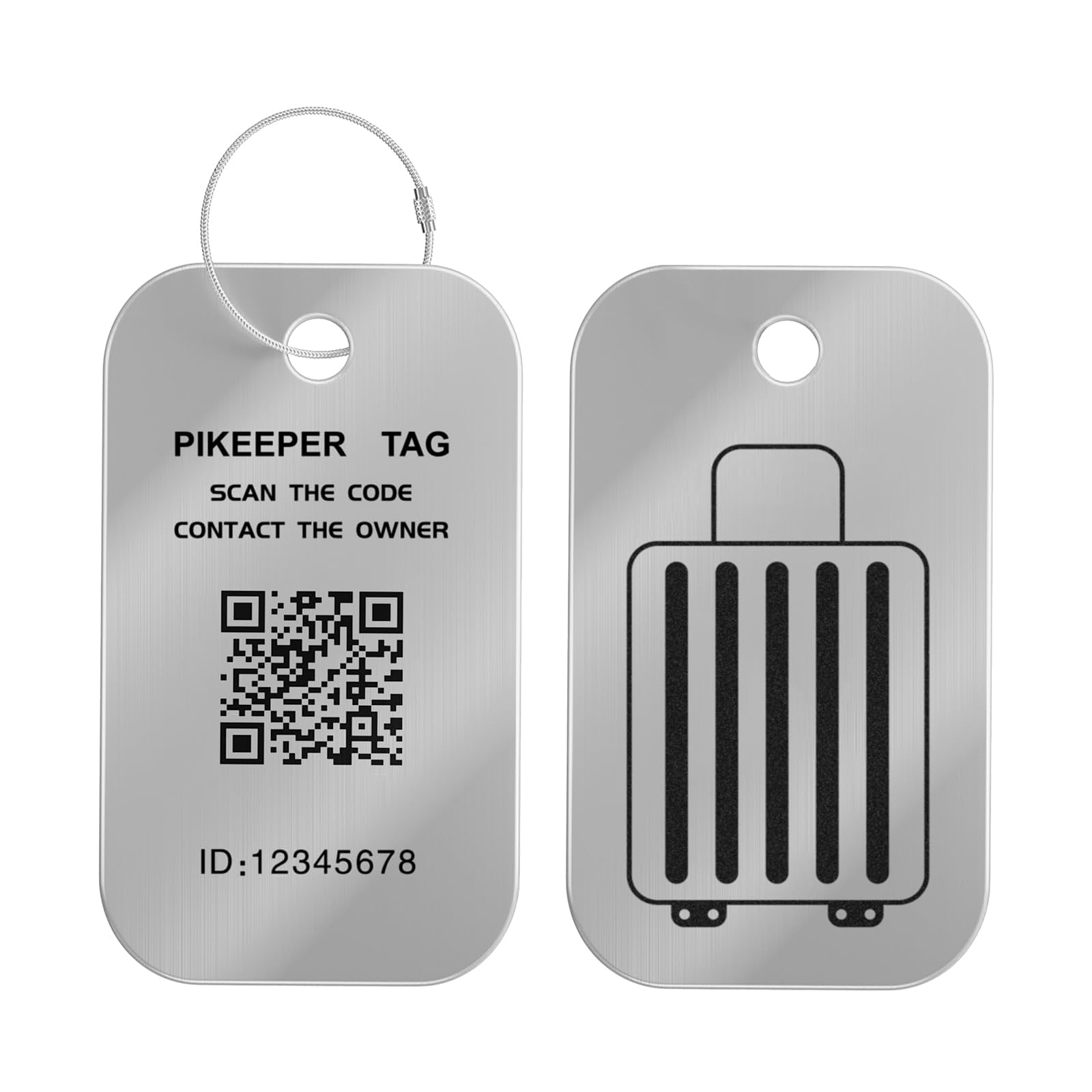 Smart QR Code Luggage Tags - Waterproof, Durable & Customizable Suitcase Tags for Travel with Personal Information Protection | Perfect for Airports, Cruises, Backpacks & Lost Baggage Retrieval