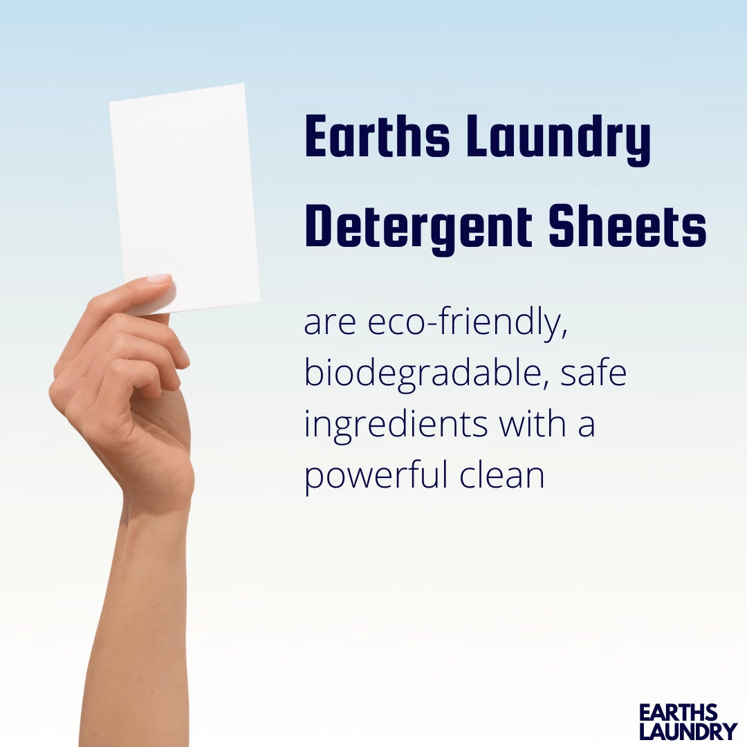Eco-Friendly Laundry Detergent Sheets | Biodegradable & Hypoallergenic | Perfect for Travel, Camping & Sensitive Skin