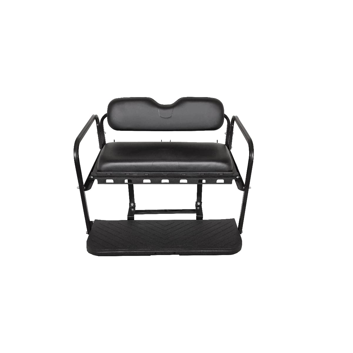 GTW MACH3 Club Car DS Golf Cart Rear Seat Kit - Heavy Duty Steel Frame | Fits 2000.5 & Newer Models | Black | Perfect for Golf Courses, Resorts & Personal Use