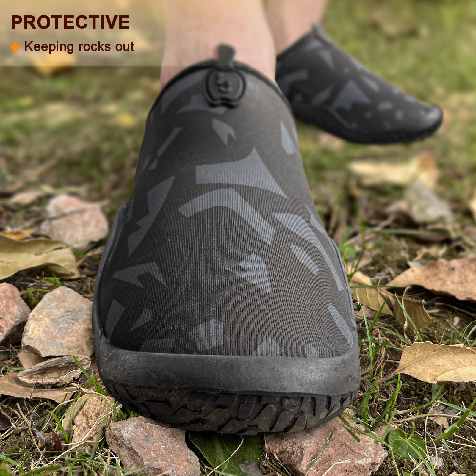 BULLIANT Men's Water Shoes Slip On - Quick Dry Beach Swim Shoes for Men & Women - Barefoot Aqua Shoes with Stretch Fit - Perfect for Swimming, Surfing, Kayaking & Water Sports