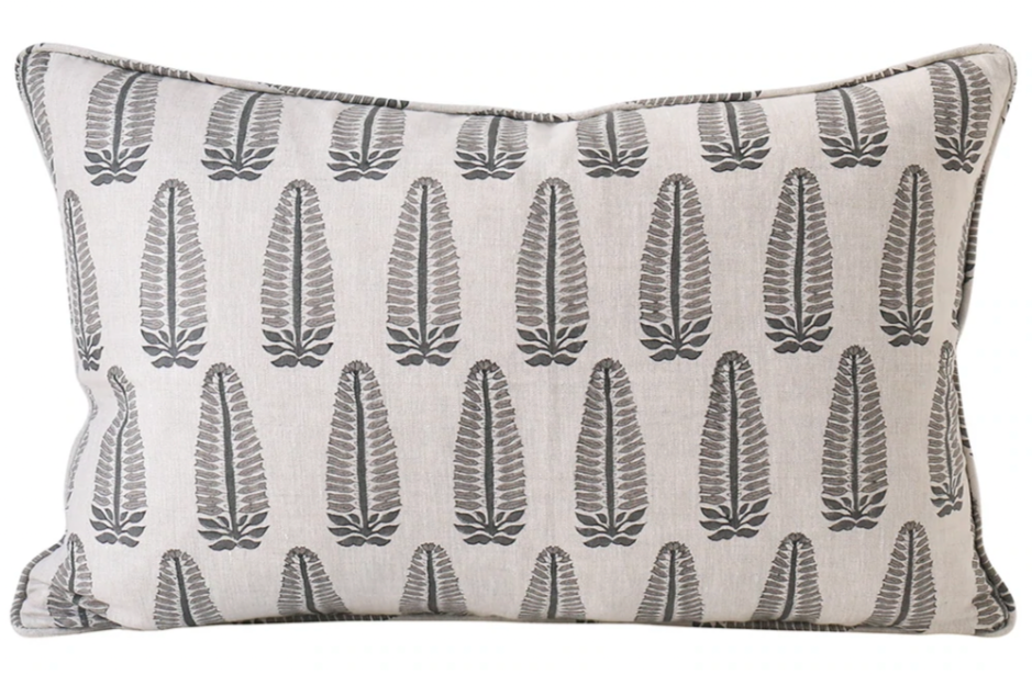 Akola Mud Lumbar Pillow Cover - Handmade Organic Cotton Support Cushion for Sofa, Bed & Office Chair - Perfect for Back Pain Relief and Home Decor