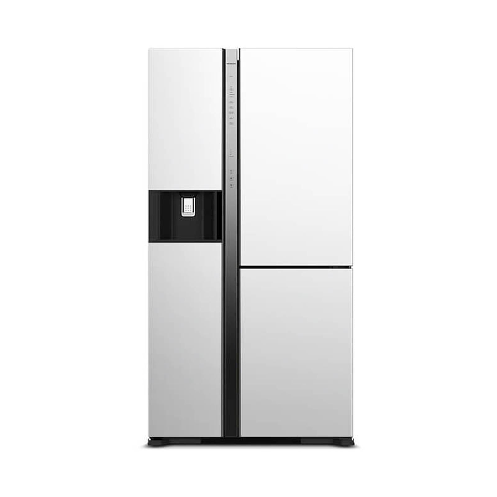Hitachi 569L Side by Side 3-Door Deluxe Refrigerator R-MX700PMSO MGW - Energy Efficient, Spacious Fridge for Large Families & Entertaining