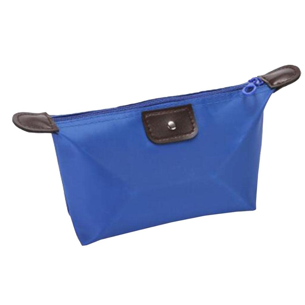 Waterproof Makeup Bag & Travel Toiletry Pouch - VMS INDIA Cosmetic Organizer for Women, Blue | Perfect for Travel, Gym, School & Daily Essentials Storage
