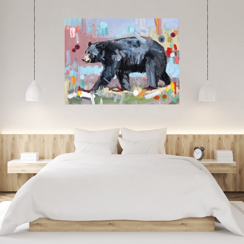 Wild Heart Canvas Wall Art - 56x42 Inch Hand-Painted Fine Art Print by Adam Swanson - Ready to Hang for Living Room, Bedroom, Office & More - Perfect for Home Decor, Gifts & Interior Design
