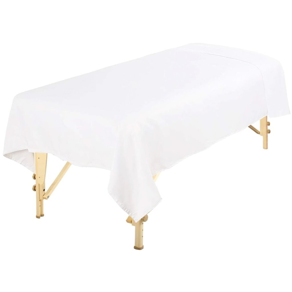 Premium Microfiber Massage Table Flat Sheet - Soft, Durable & Hypoallergenic - Perfect for Spa, Salon & Physical Therapy Sessions