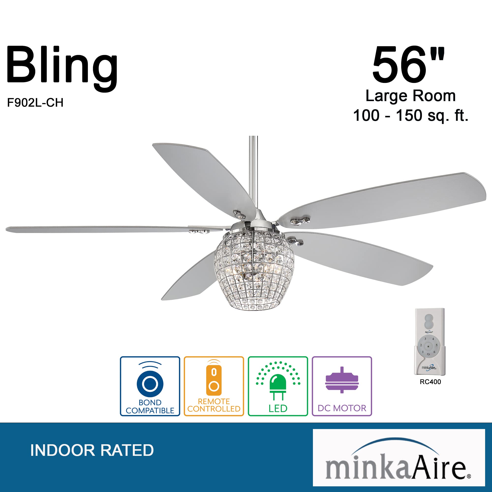 Minka-Aire F902L-CH 56