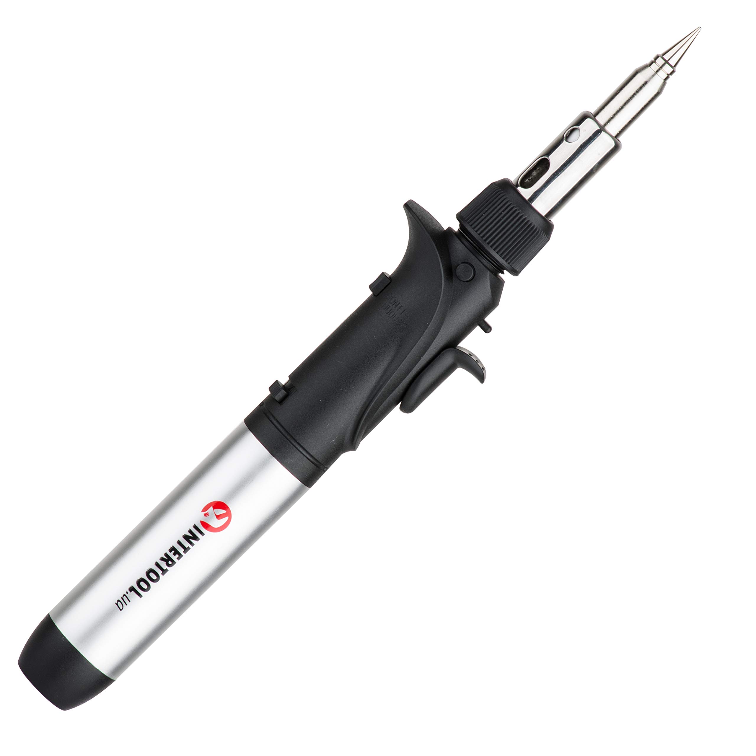 INTERTOOL GB-0006 Portable Gas Soldering Iron Kit with Carrying Case - Perfect for Electronics Repair, DIY Projects, and On-the-Go Soldering Needs