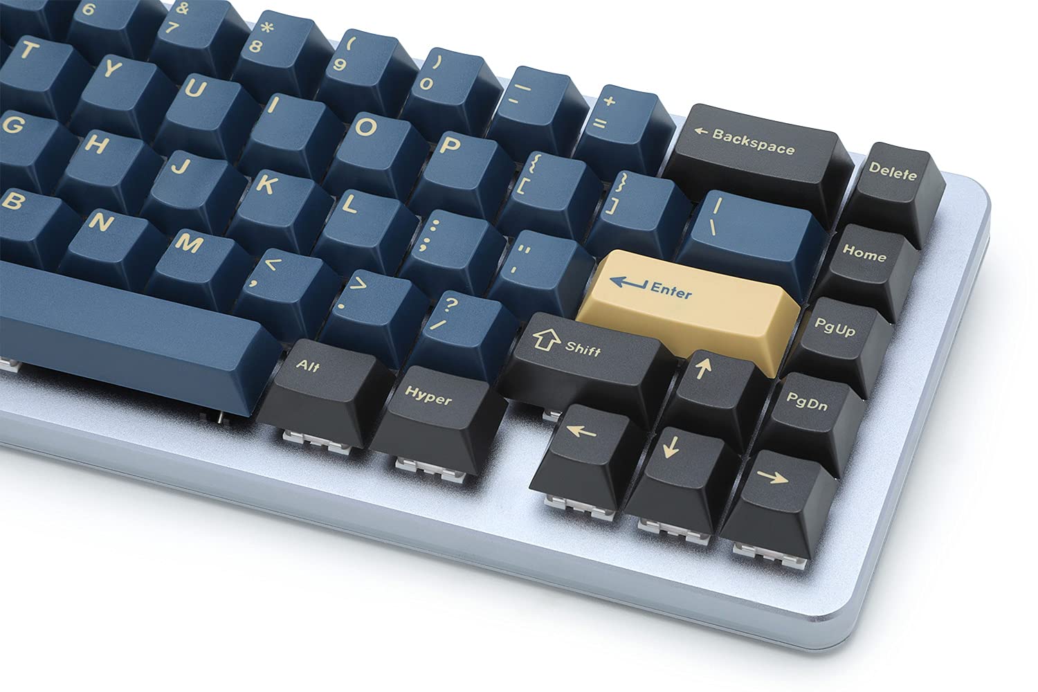 GMK Redsuns Blue Samurai Custom Mechanical Keyboard Keycaps - 153-Key Doubleshot PBT Cherry Profile Set for 60% 65% TKL Full-Size Layouts - Perfect for Gaming Typing & Office Work (Blue Base Kit)