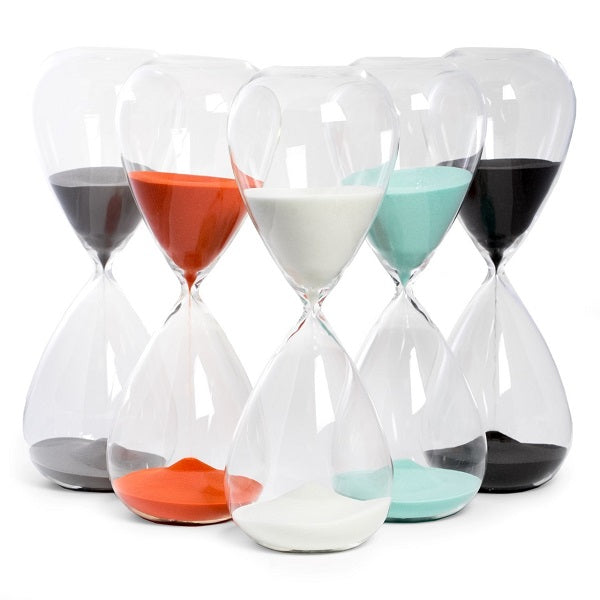90 Minute Hand Blown Sand Timer - Premium Glass Hourglass for Time Management, Meditation & Classroom Activities - Perfect for Office, Yoga, and Study Sessions