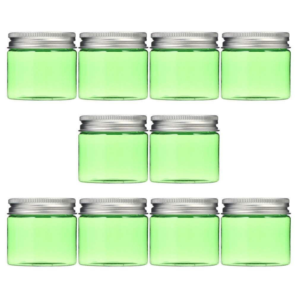 Healifty 10-Piece Clear Plastic Cream Storage Boxes - Travel-Size Cosmetic Jars & Makeup Containers for Creams, Toiletries & Food | Perfect for Home Organization & Travel Essentials