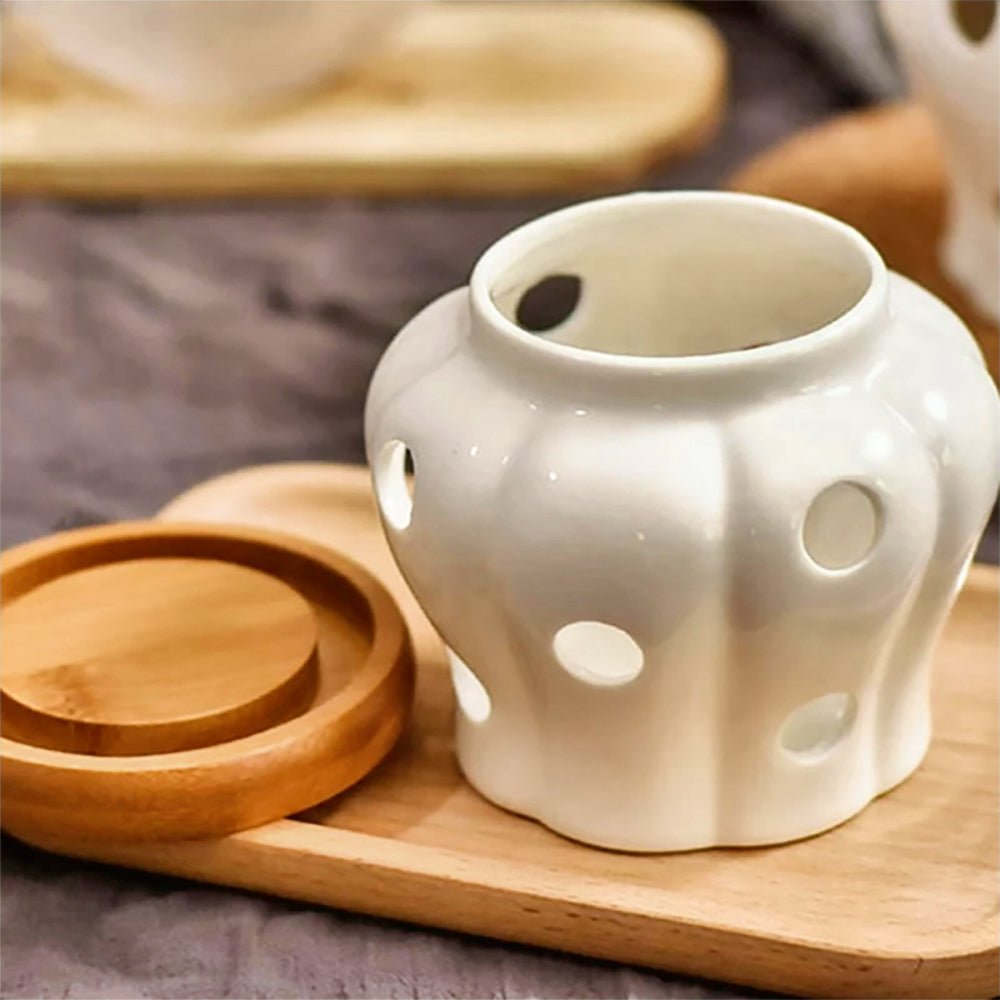 Premium Bordeaux Garlic Keeper Jar - Airtight Ceramic Storage Container for Fresh Garlic, Onions & Shallots - Perfect for Kitchen Countertop, Pantry Organization & Fresh Produce Preservation