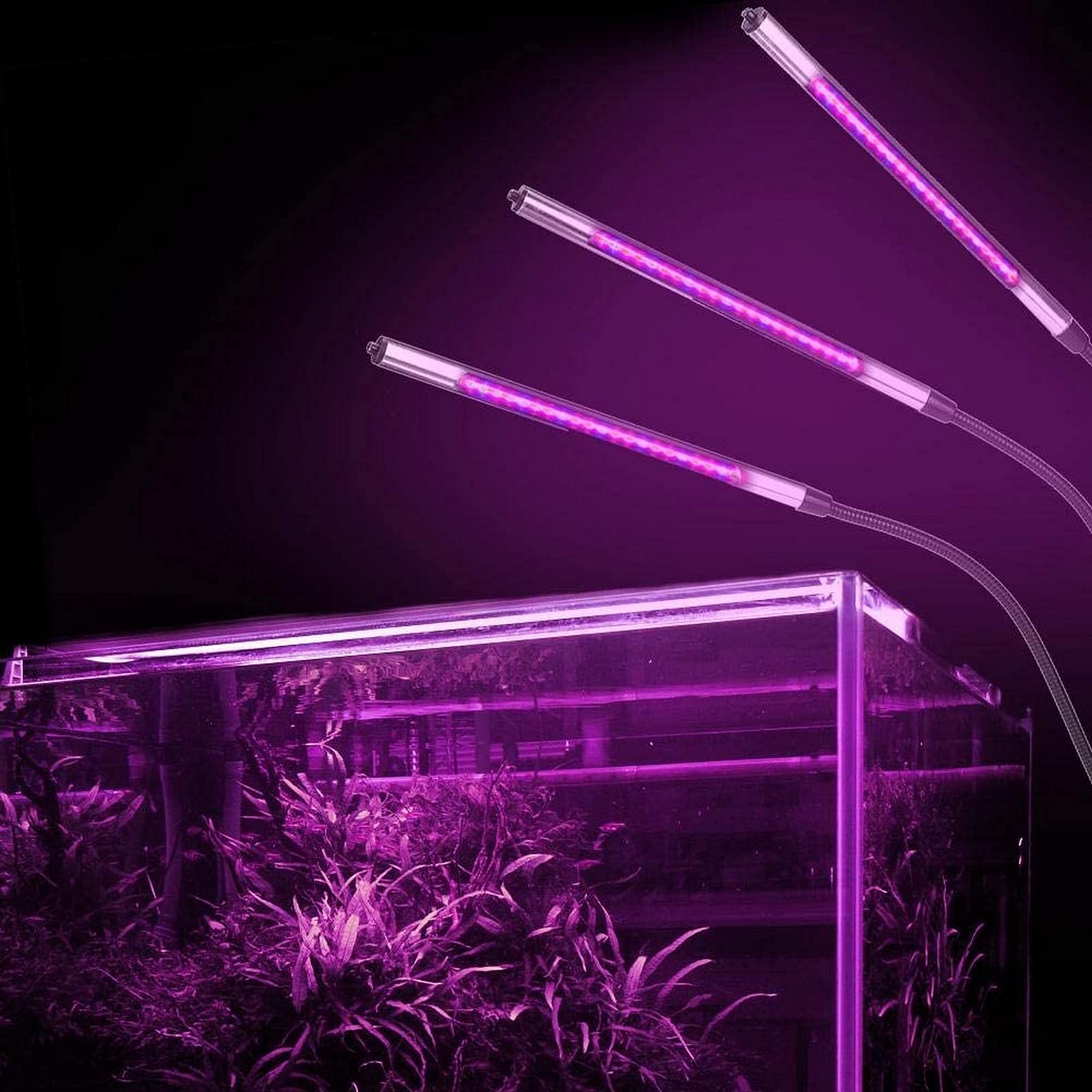 High-Efficiency Aluminum 3-Tube LED Grow Light with PC Alloy Shell - Full Spectrum Plant Growing Lamp for Indoor Vegetables, Herbs & Hydroponics | Perfect for Home Gardens, Greenhouses & Vertical Farming