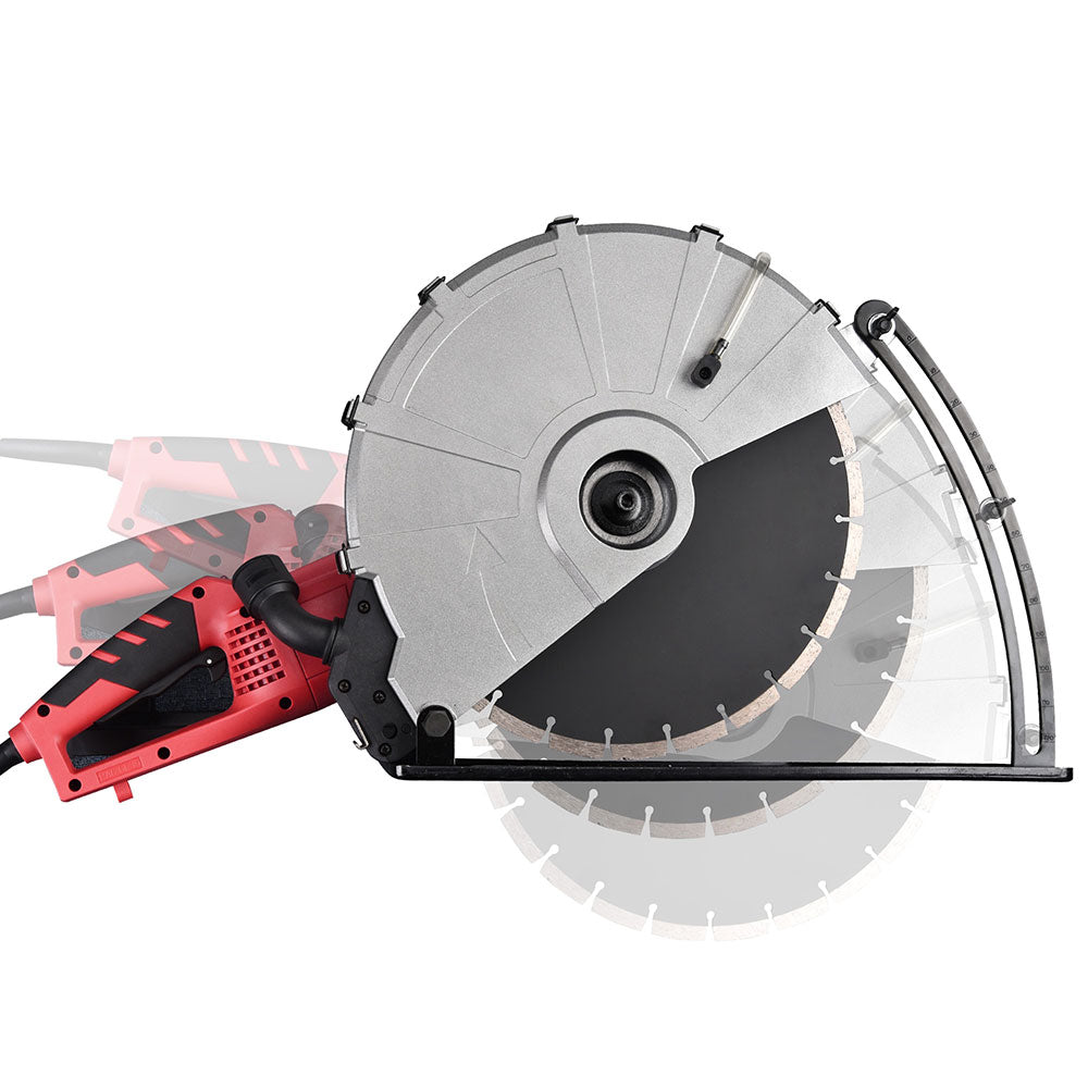 13 3/4 Inch 15A Heavy Duty Circular Saw - Professional Concrete, Tile & Cement Cutting Power Tool for Construction, Masonry & DIY Projects