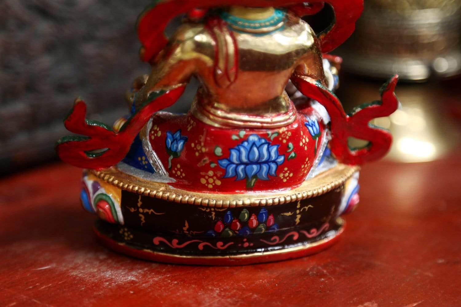 Hand Painted Jambhala Statue - Tibetan Buddhist Wealth Deity Figurine for Home Altar & Meditation | Perfect for Spiritual Decor, Feng Shui & Gift Giving