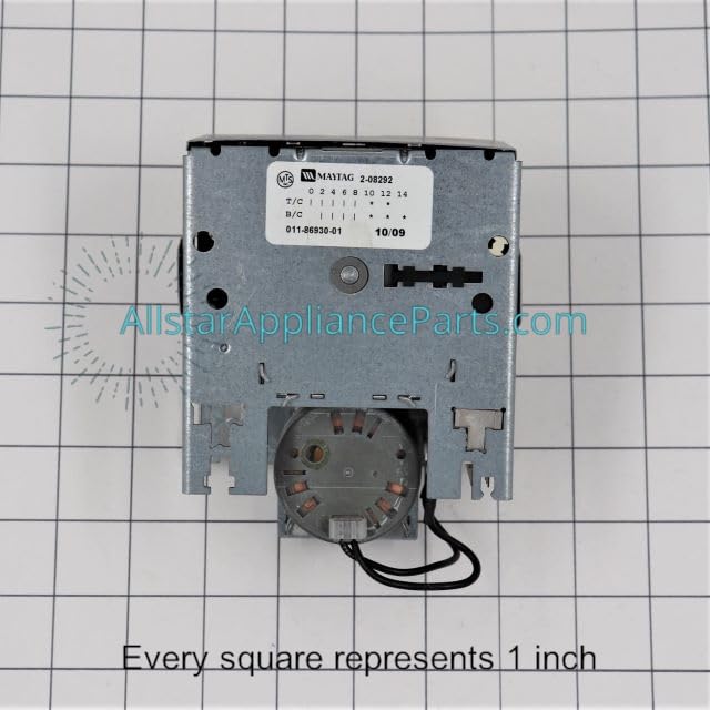 WP208292 Washing Machine Timer Replacement Part - Compatible with Major Brands - Perfect for DIY Repairs & Home Appliance Maintenance