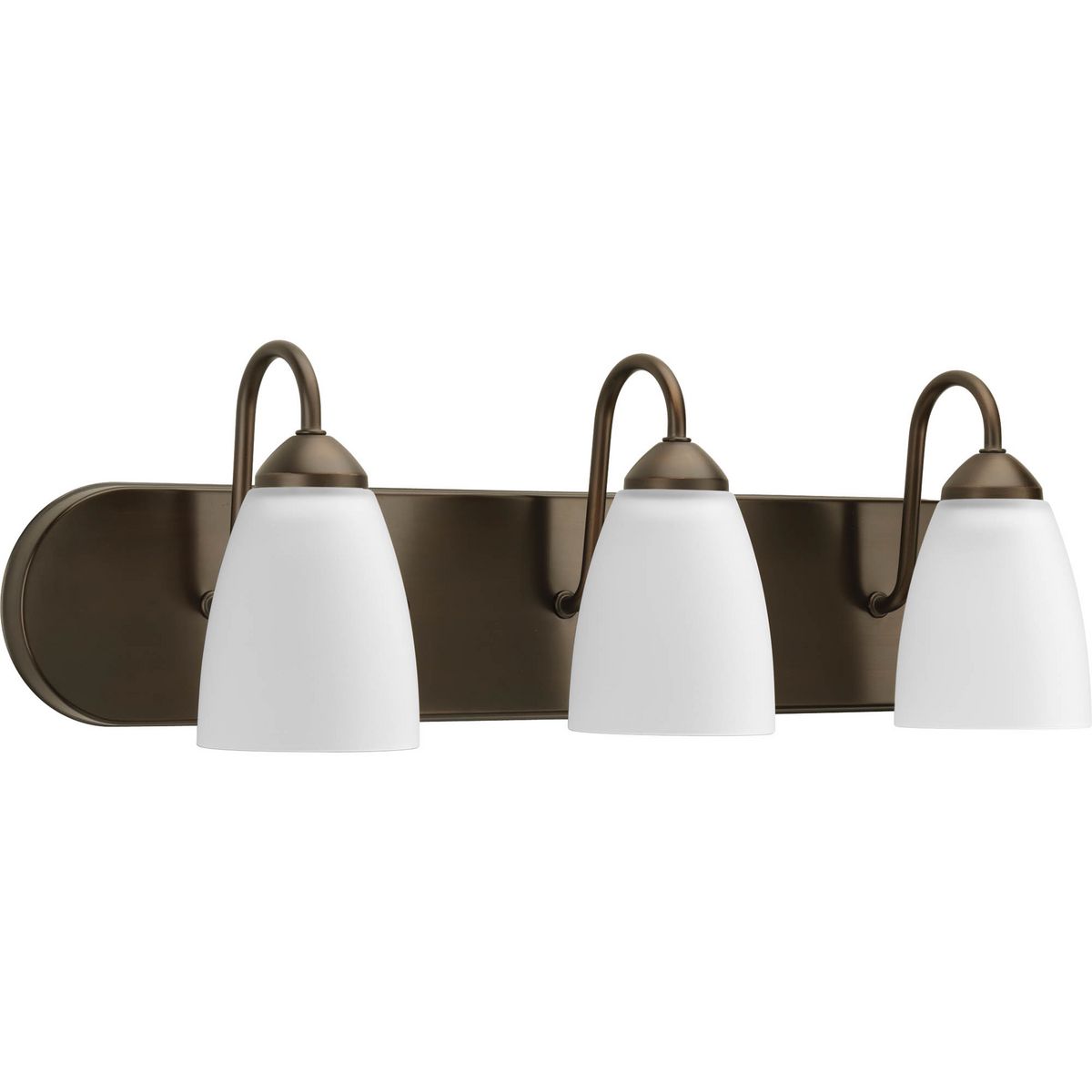 Gather Collection 3-Light Etched Glass Bathroom Vanity Light Fixture – Perfect for Bathroom, Powder Room, and Dressing Area Lighting