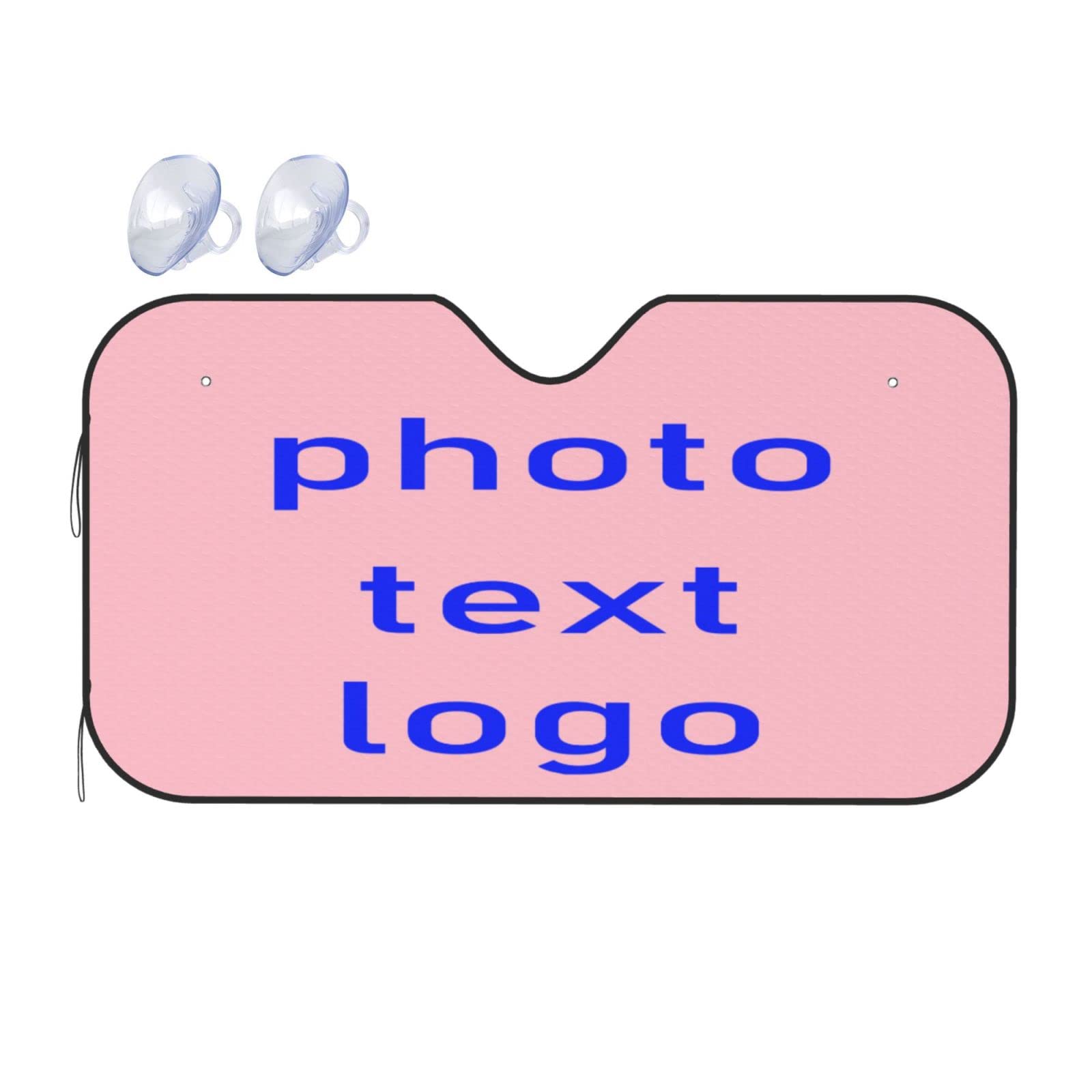 Custom Car Sun Visor with Personalized Image/Logo/Text - Foldable Windshield Sunshade for Cars, Trucks & SUVs | Perfect Gift for Drivers & Road Trips