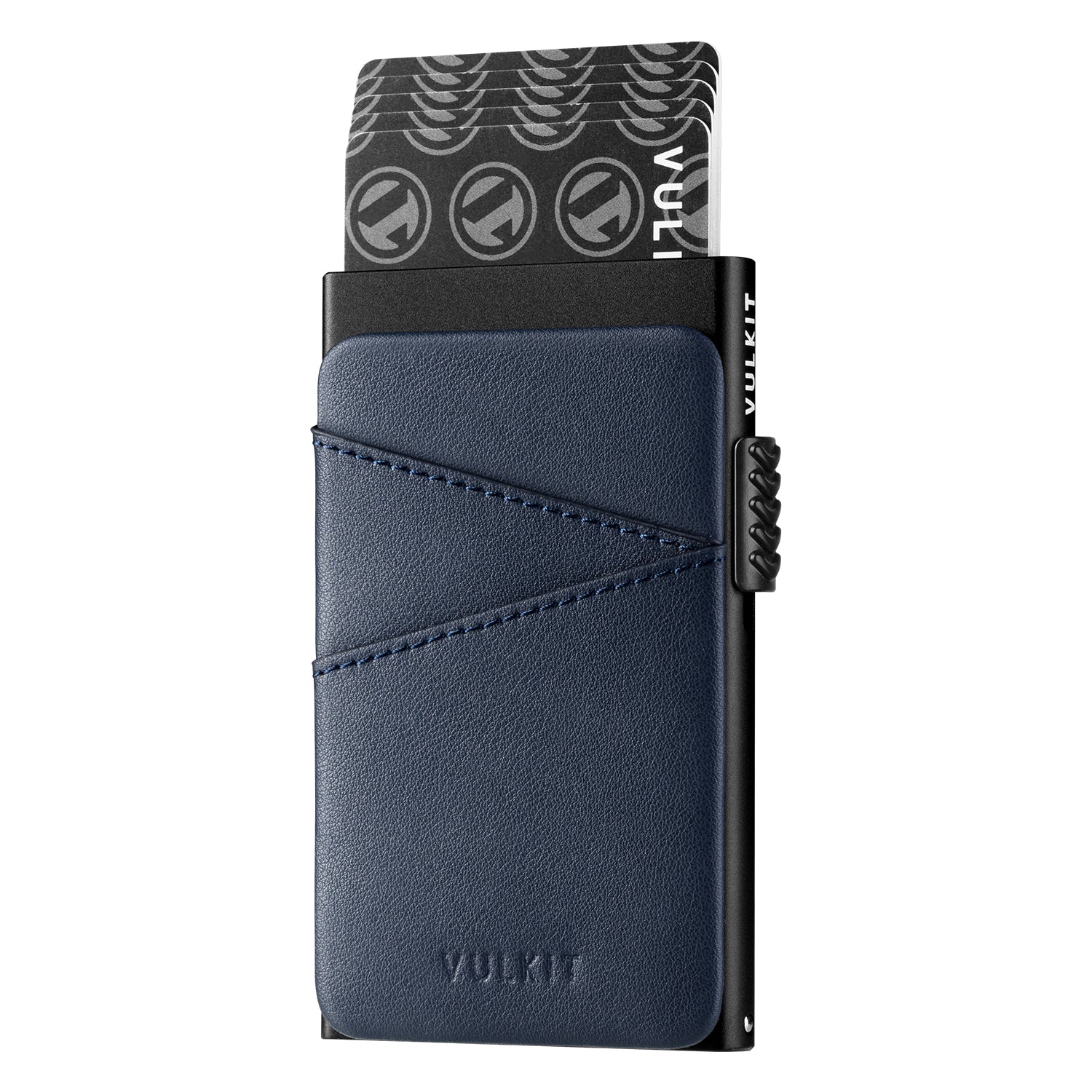 VC304 Minimalist Leather Card Holder with Extra Pocket for Cash & Coins - Slim RFID Blocking Wallet for Men & Women (Perfect for Travel & Everyday Use)