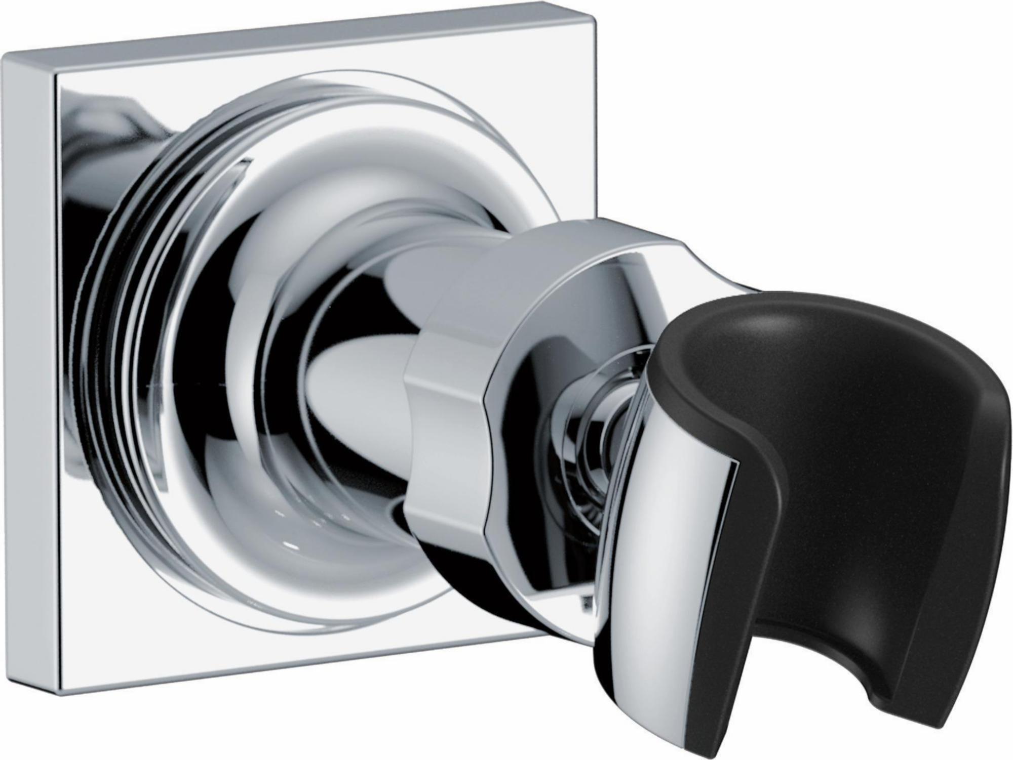 Adjustable Square Wall Mount Hand Shower Holder - Lumicoat Chrome U4010 PR PK Delta - Perfect for Bathroom, Shower, and Spa Use