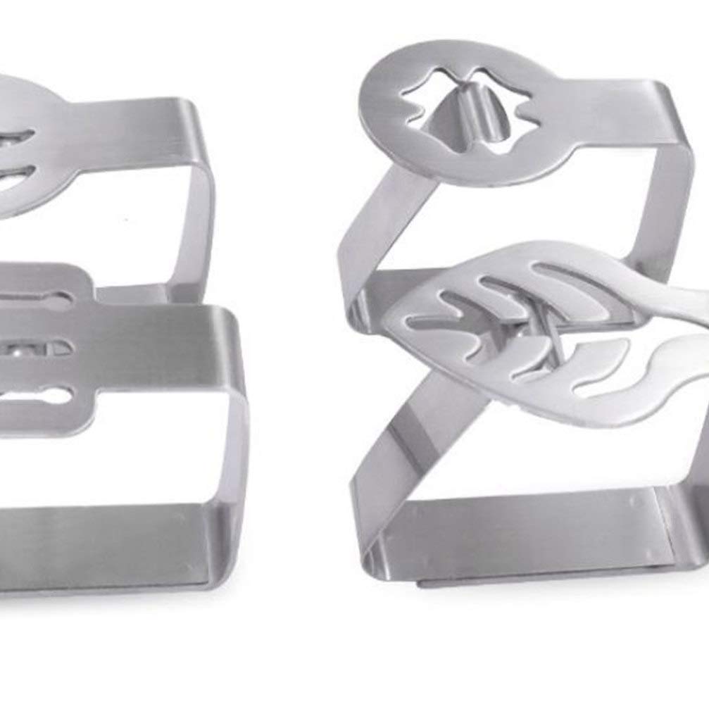 FOMIYES 4-Pack Table Skirt Clips - Heavy Duty Tablecloth Holders, Tablecloth Clamps for Securing Linens - Perfect for Weddings, Parties, and Banquets
