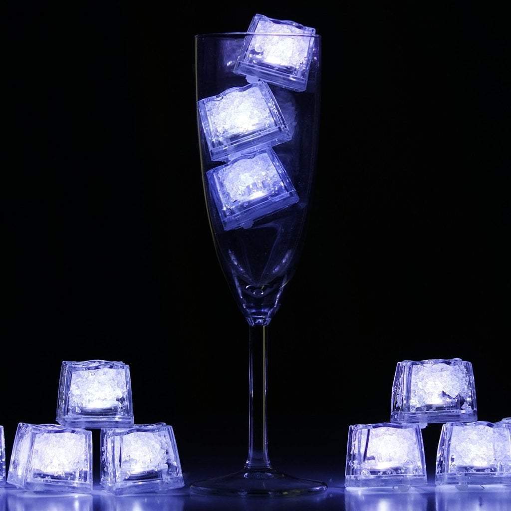 12 Pack Submersible LED Cube Lights - Waterproof Floating Lights for Centerpieces, Vases, Pools & Wedding Decorations