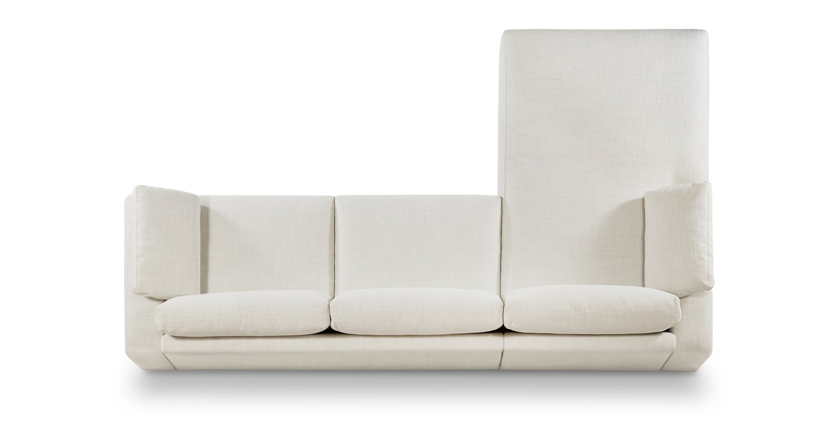 Malaga Left Facing Sectional Sofa - Modern L-Shaped Couch for Living Room, Family Room & Home Theater | Comfortable Fabric Upholstery with Reversible Chaise