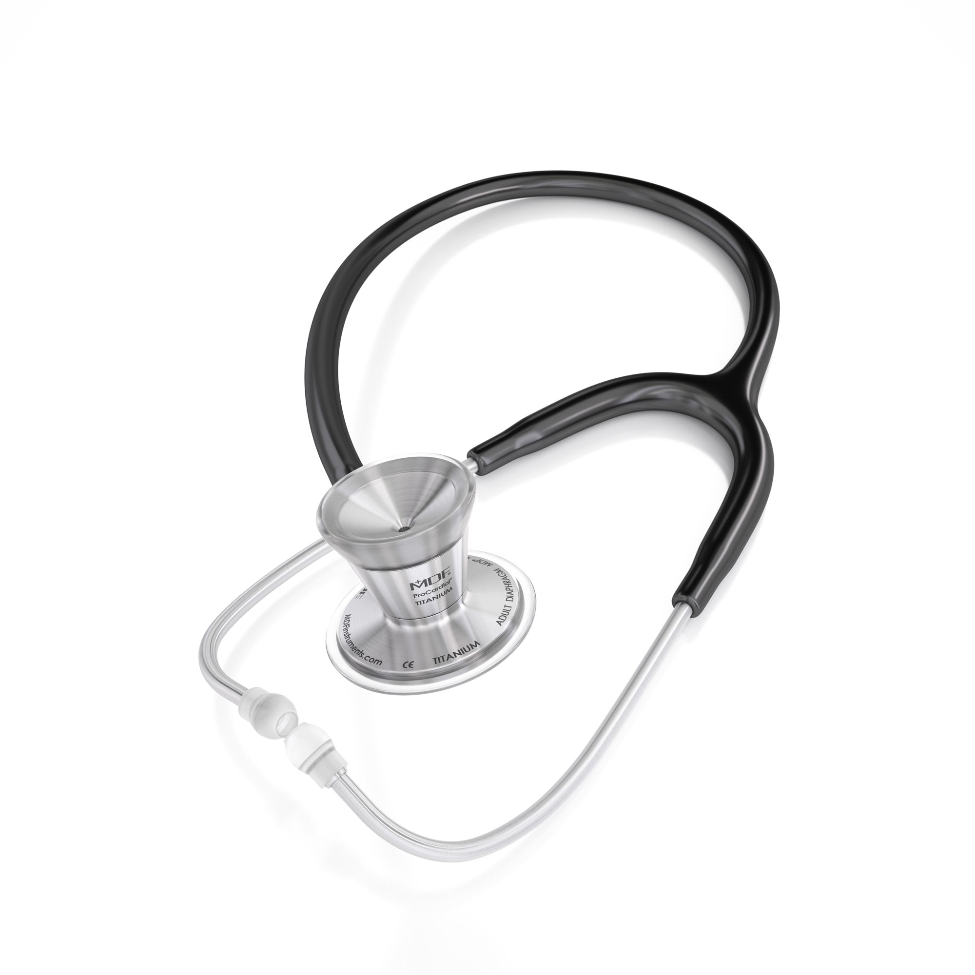 ProCardial® Titanium Cardiology Stethoscope - Premium Black Medical Stethoscope for Doctors, Nurses & Healthcare Professionals - Ideal for Cardiac Exams, Patient Monitoring & Clinical Use