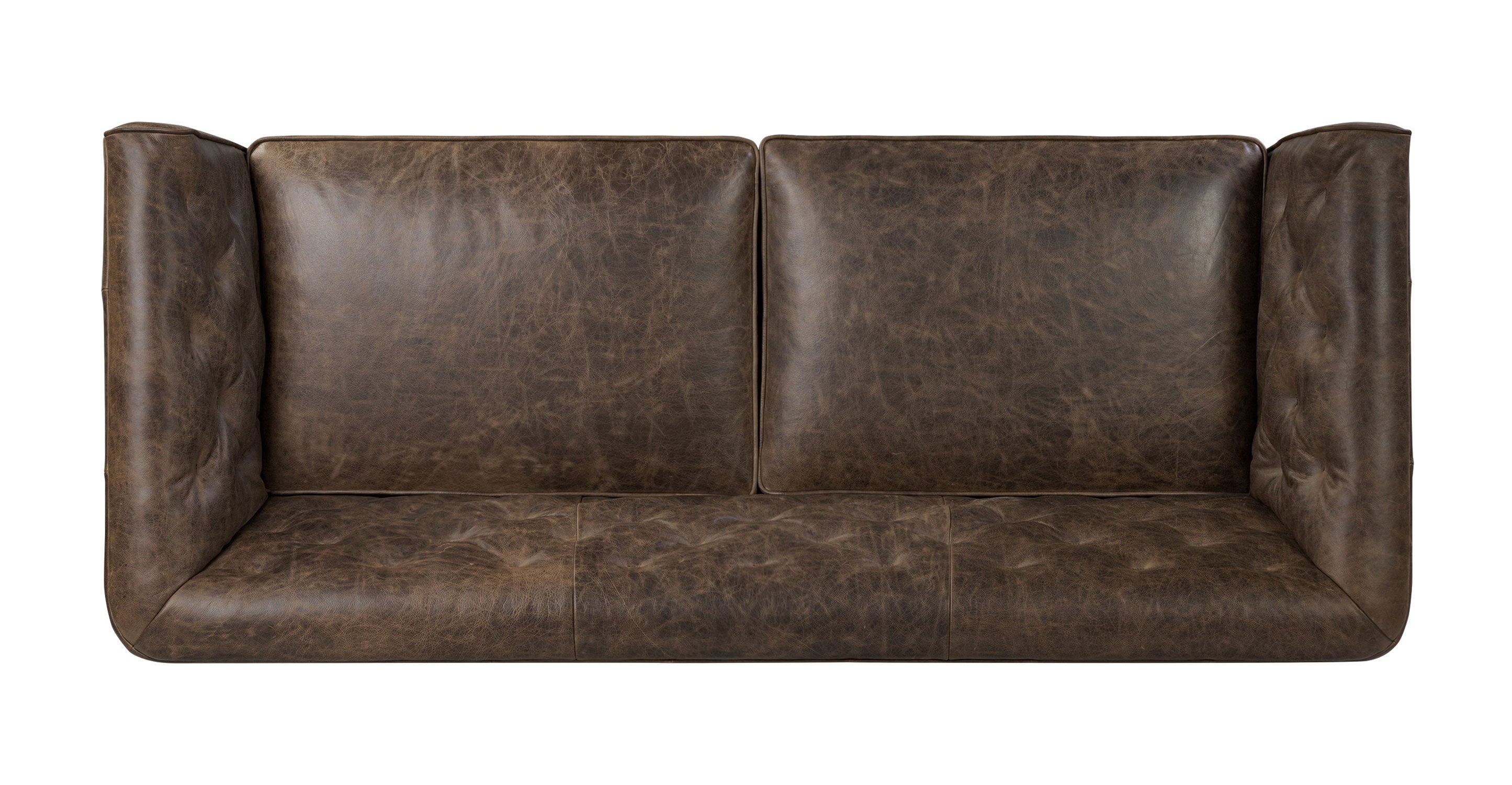Essex 86 Leather Pull-Out Convertible Sleeper Sofa - Modern Leather Sofa Bed for Living Room, Guest Room & Small Spaces