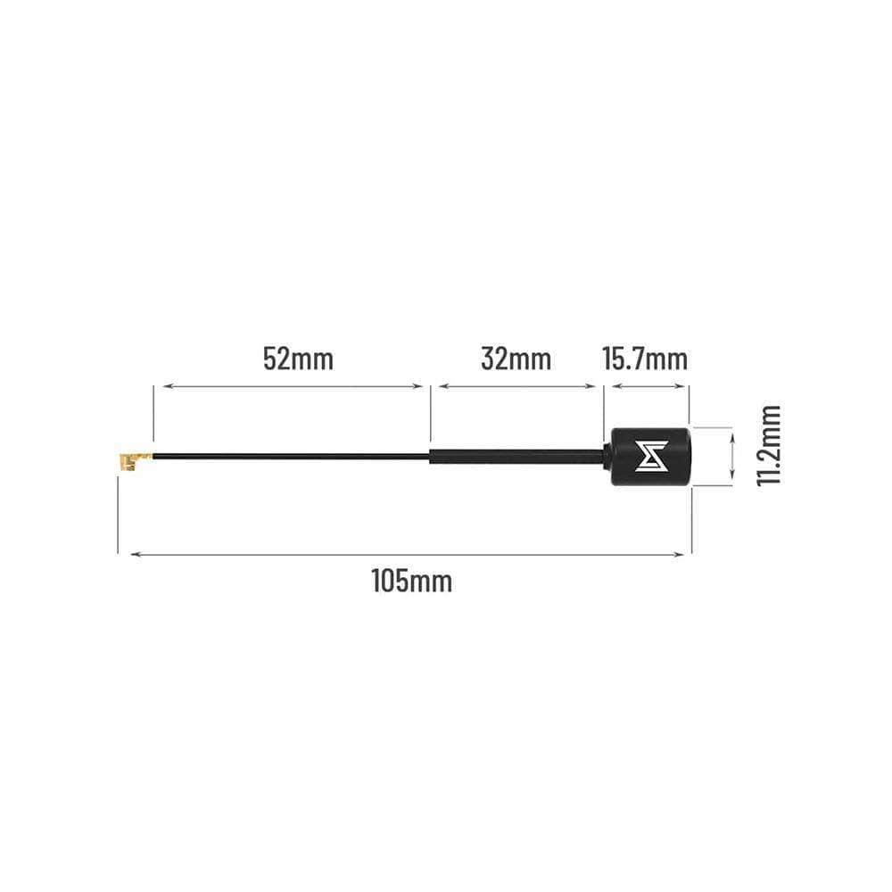 Caddx Polar U.FL Vista LHCP Antenna for DJI FPV Drones - Enhanced Signal & Long Range for Racing and Freestyle Flying