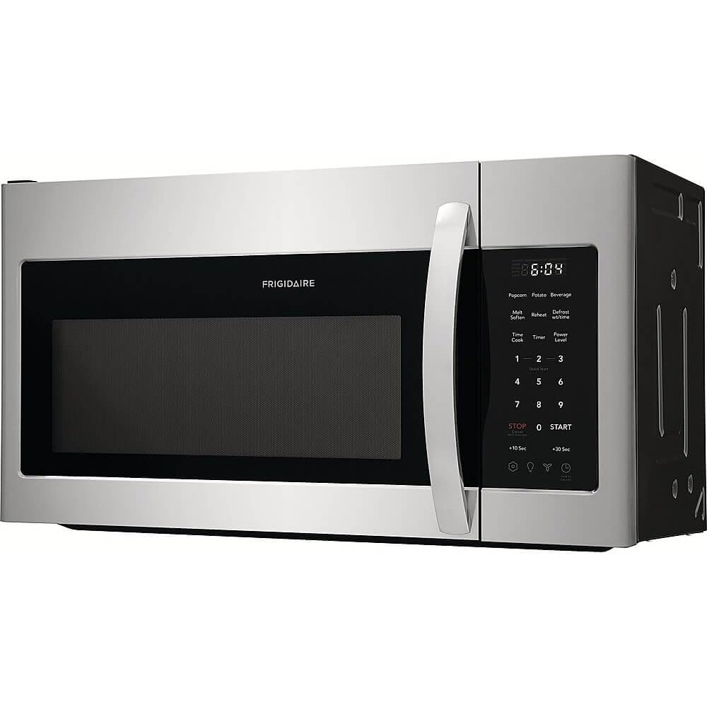 Frigidaire 1.8 Cu. Ft. Stainless Steel Over-The-Range Microwave with LED Lighting - Perfect for Kitchen Remodeling & Space-Saving Cooking