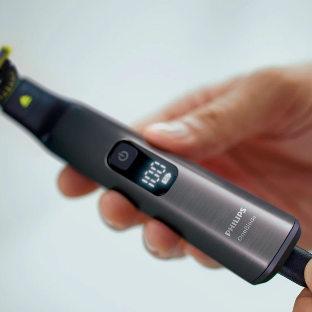 PHILIPS QP6551/15 OneBlade Pro 360 Face & Body Trimmer - Waterproof Multi-Groomer for Men's Shaving, Beard & Body Hair Trimming - Perfect for Travel, Gym & Home Use