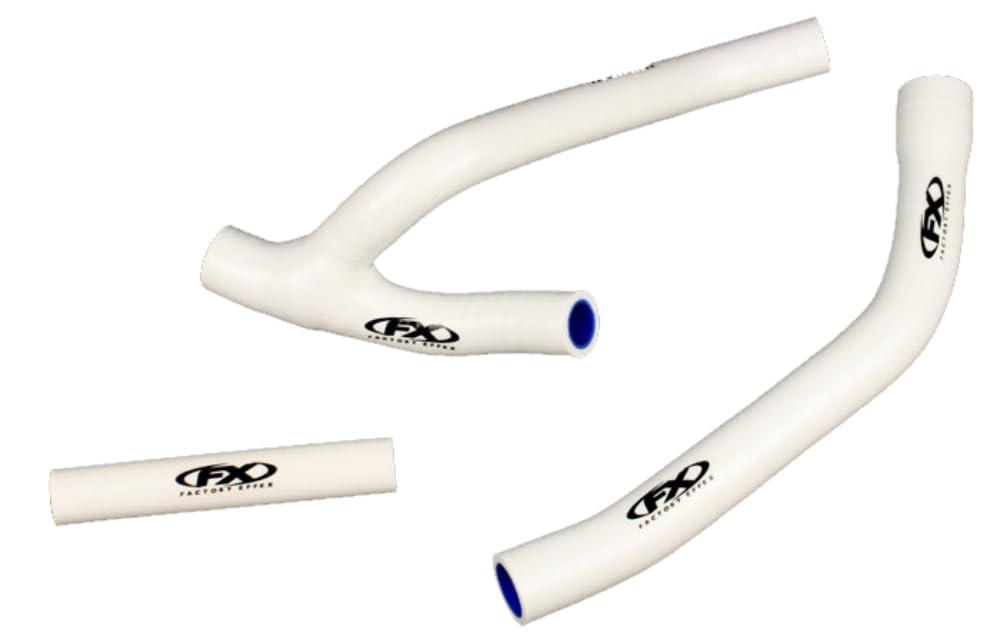 Factory Effex (14-34362) White Moto Engine Hose Kit - High Performance Motorcycle Cooling System Upgrade for Dirt Bikes & ATVs - Perfect for Off-Road Racing & Trail Riding