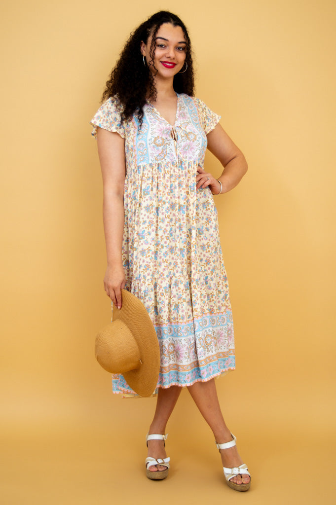 Julie Women's Casual Dress - Elegant Taupali Color, Perfect for Office Wear, Date Night & Summer Outfits