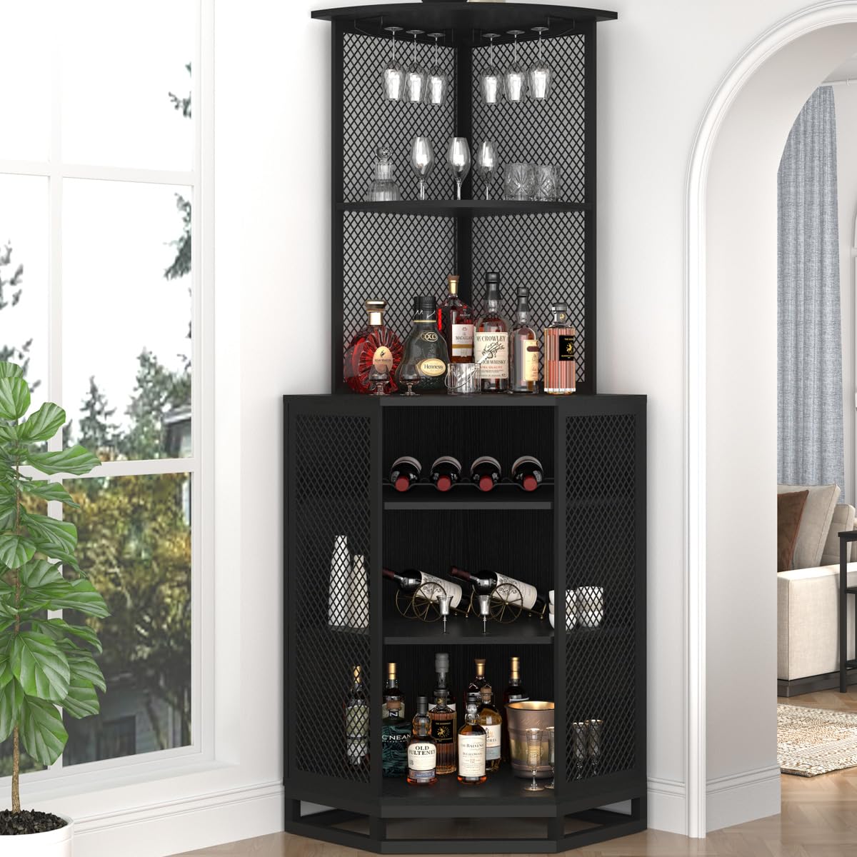 IBF 5-Tier Industrial Corner Bar Cabinet - 71