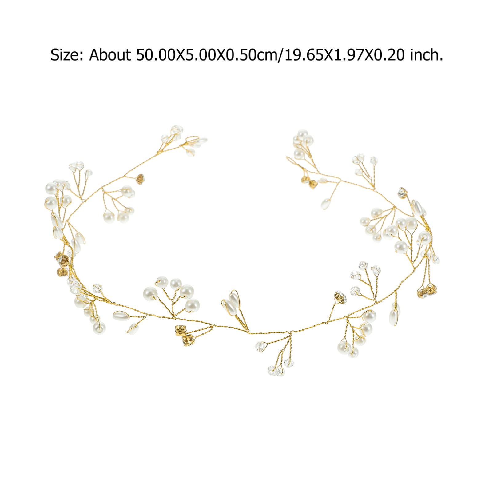 Lurrose Pearl Bridal Hair Vine – Elegant Wedding Hair Accessories for Brides, Bridesmaids & Prom | Headband Hair Jewelry for Weddings, Parties & Special Occasions