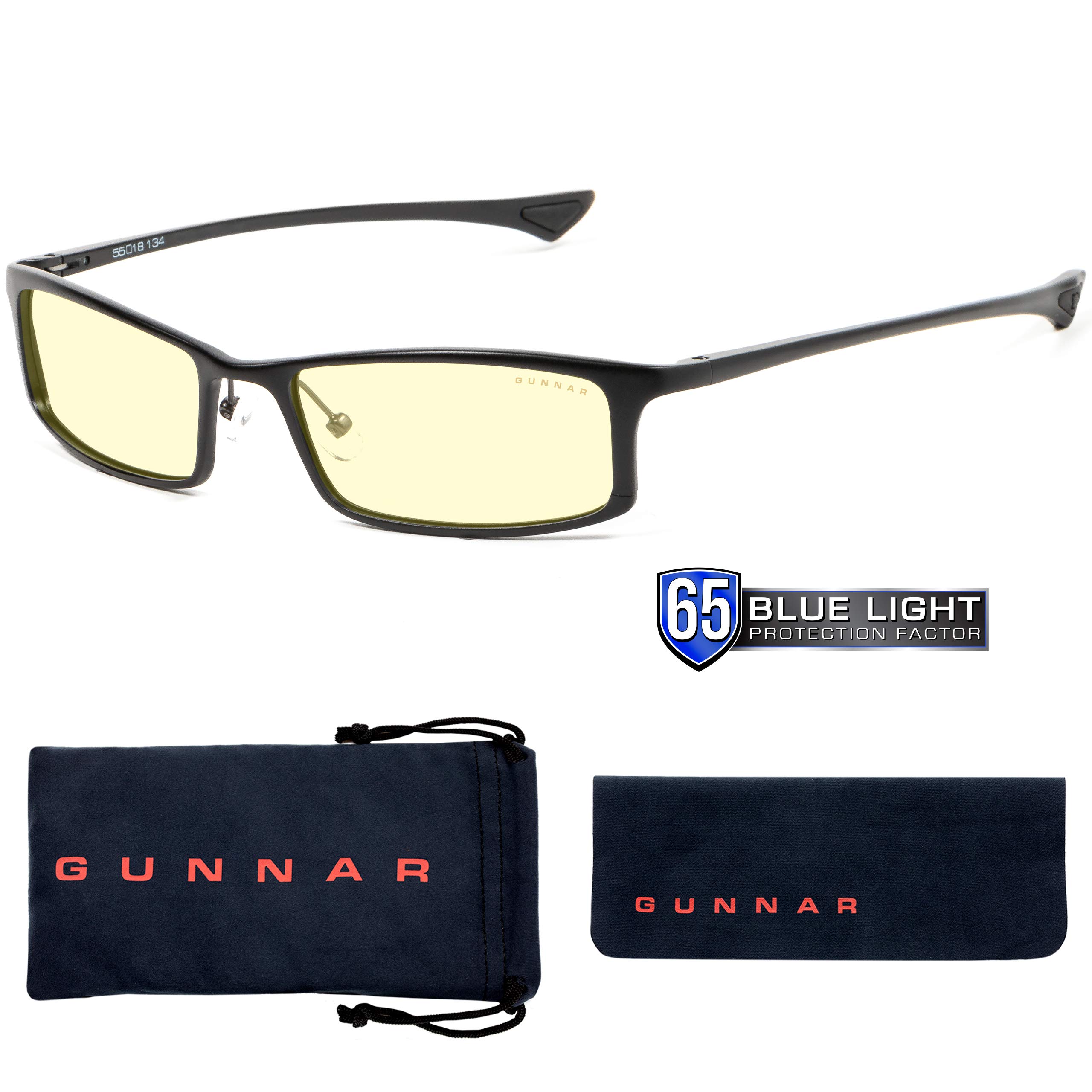 GUNNAR Phenom 3.0x Computer Reading Glasses - Blue Light Blocking Glasses with 65% Blue Light Protection, 100% UV Filter & Anti-Reflective Coating to Reduce Eye Strain & Dryness - Perfect for Gaming, Office Work & Screen Time