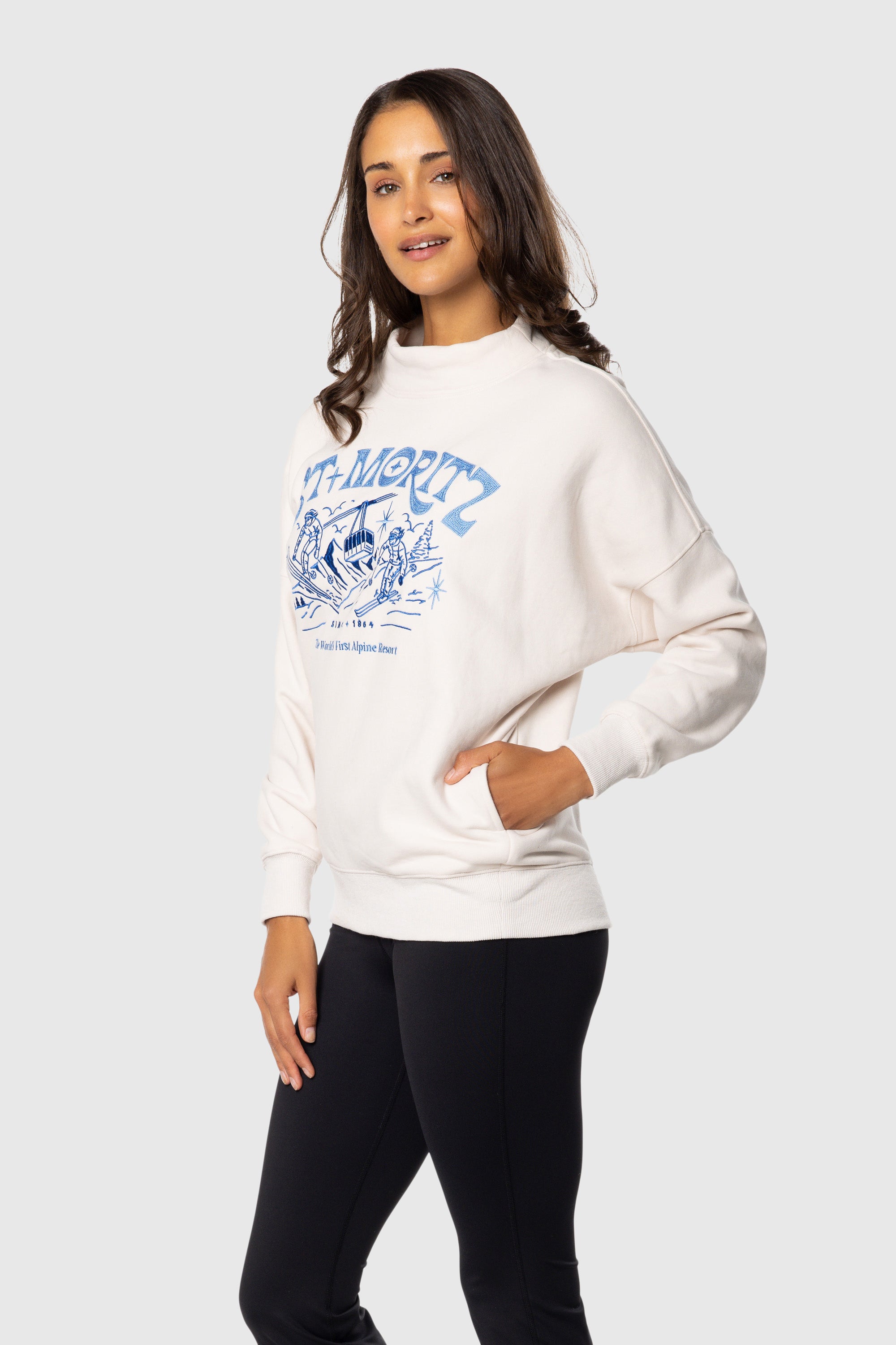 Moritz Funnel Neck Sweater - Women's Winter Knit Pullover with High Collar | Cozy Casual Wear for Office, Dates & Holiday Outfits