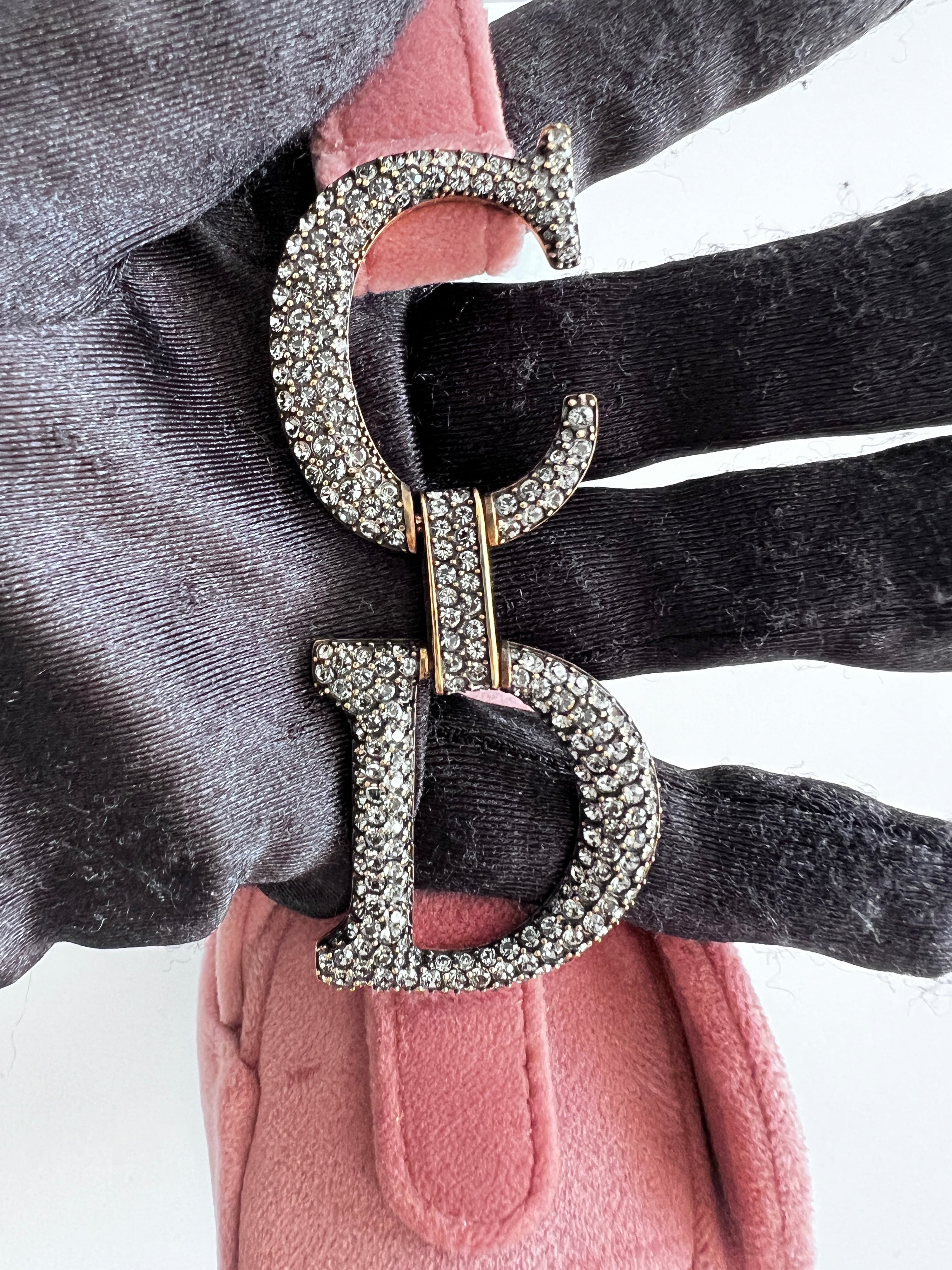 Dior Mini Rose Pink Velvet Saddle Bag - Luxury Crossbody Purse for Women, Perfect for Date Night & Evening Events