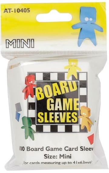 Arcane Tinmen ATM10405 Mini Board Game Card Sleeves - 100 Count, Yellow | Premium Protection for MTG, Pokemon & Collectible Cards | Perfect for Gaming, Storage & Travel