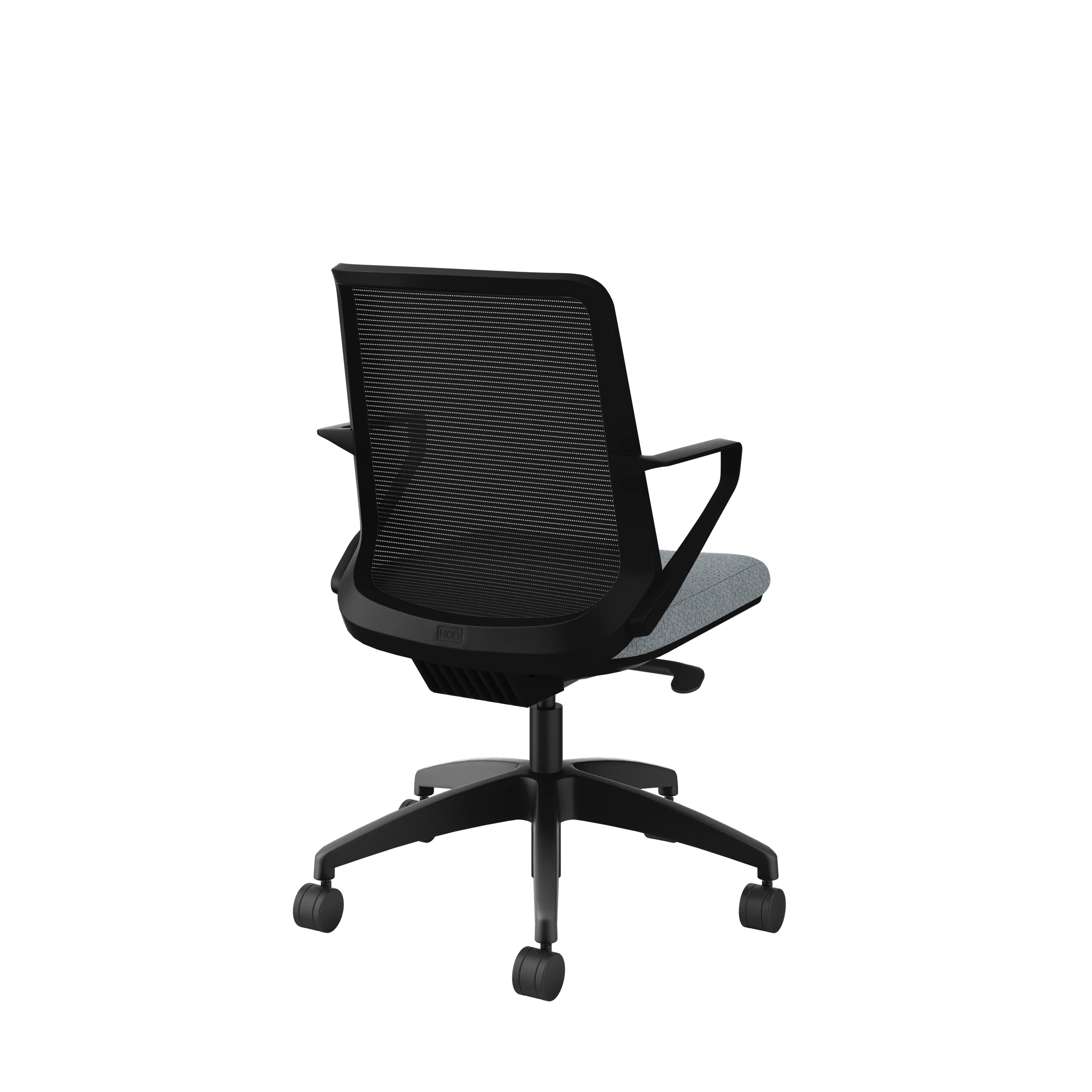 Ergonomic Cliq Office Chair with Synchro Tilt Mechanism - Basalt Fabric & Black Designer Frame for Home Office, Gaming, and Workspace Comfort