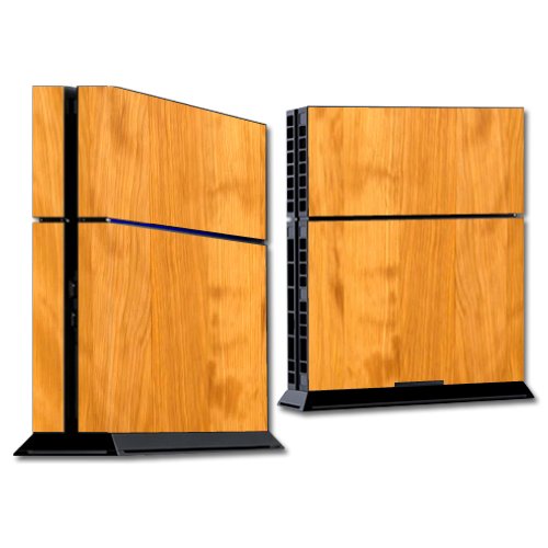 MightySkins PS4 Skin Wrap Sticker - Premium Vinyl Decal Compatible with Sony PlayStation 4 Console - Birch Wood Grain Design - Easy to Apply & Remove - Perfect for Gaming Setup & Home Decor