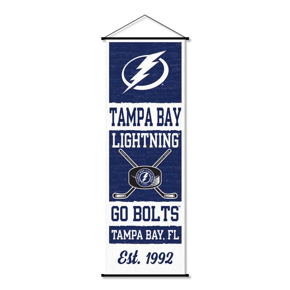 Tampa Bay Lightning NHL Team Banner and Scroll Sign - Perfect for Game Room, Sports Bar, and Fan Cave Decor
