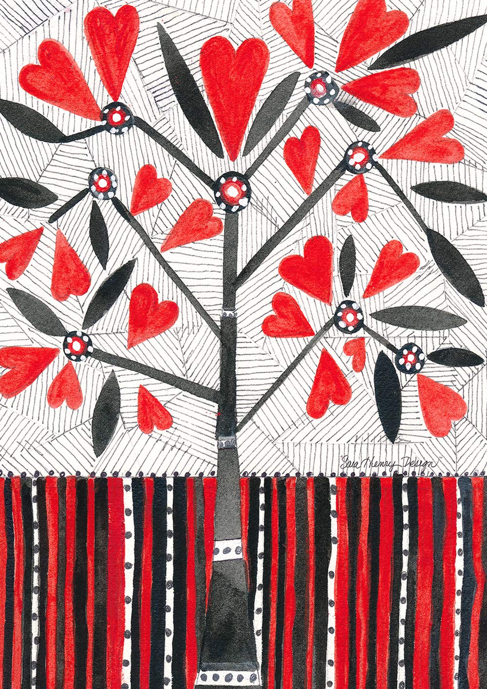 Toland Home Garden 1012480 Blooming Love Valentine Flag - 28x40 Inch Double Sided Outdoor Yard Decoration for Valentine's Day | Perfect for Front Porch, Garden, and House Decor
