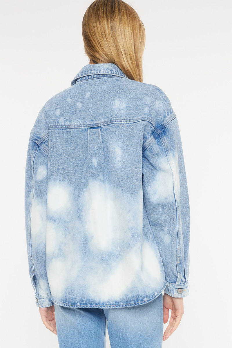 Josephine Oversized Shirt Jacket for Women - Stylish Long Sleeve Button Down Shacket - Casual & Work Wear - Perfect for Layering in Fall & Spring