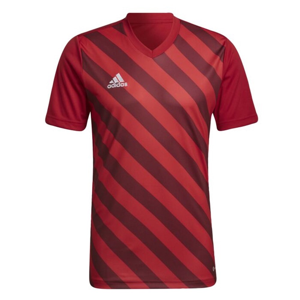 Adidas Youth Entrada 22 Graphic Jersey - Red/Red Soccer Shirt for Boys & Girls - Perfect for Training, Matches & Team Sports