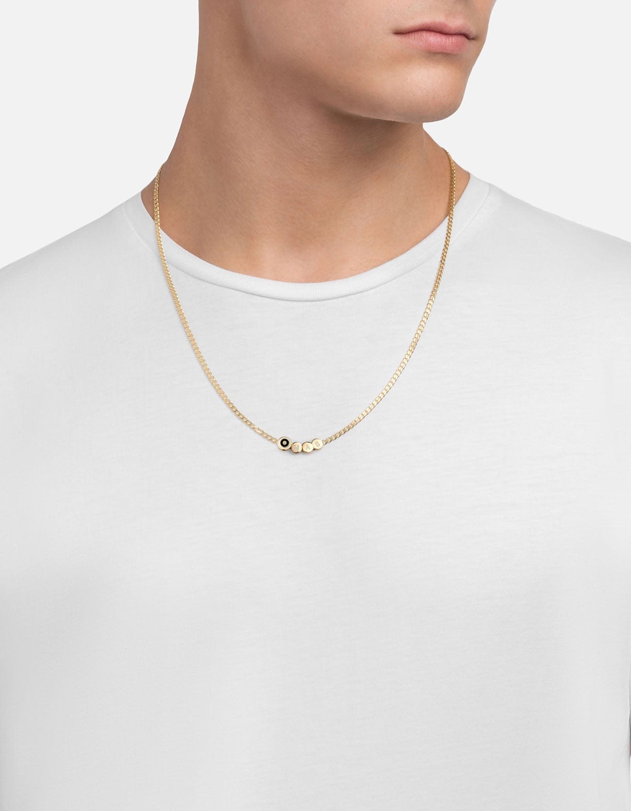 Opus Sapphire Gold Vermeil & Black Chain Necklace for Women - Elegant Layering Jewelry for Parties, Weddings & Everyday Wear