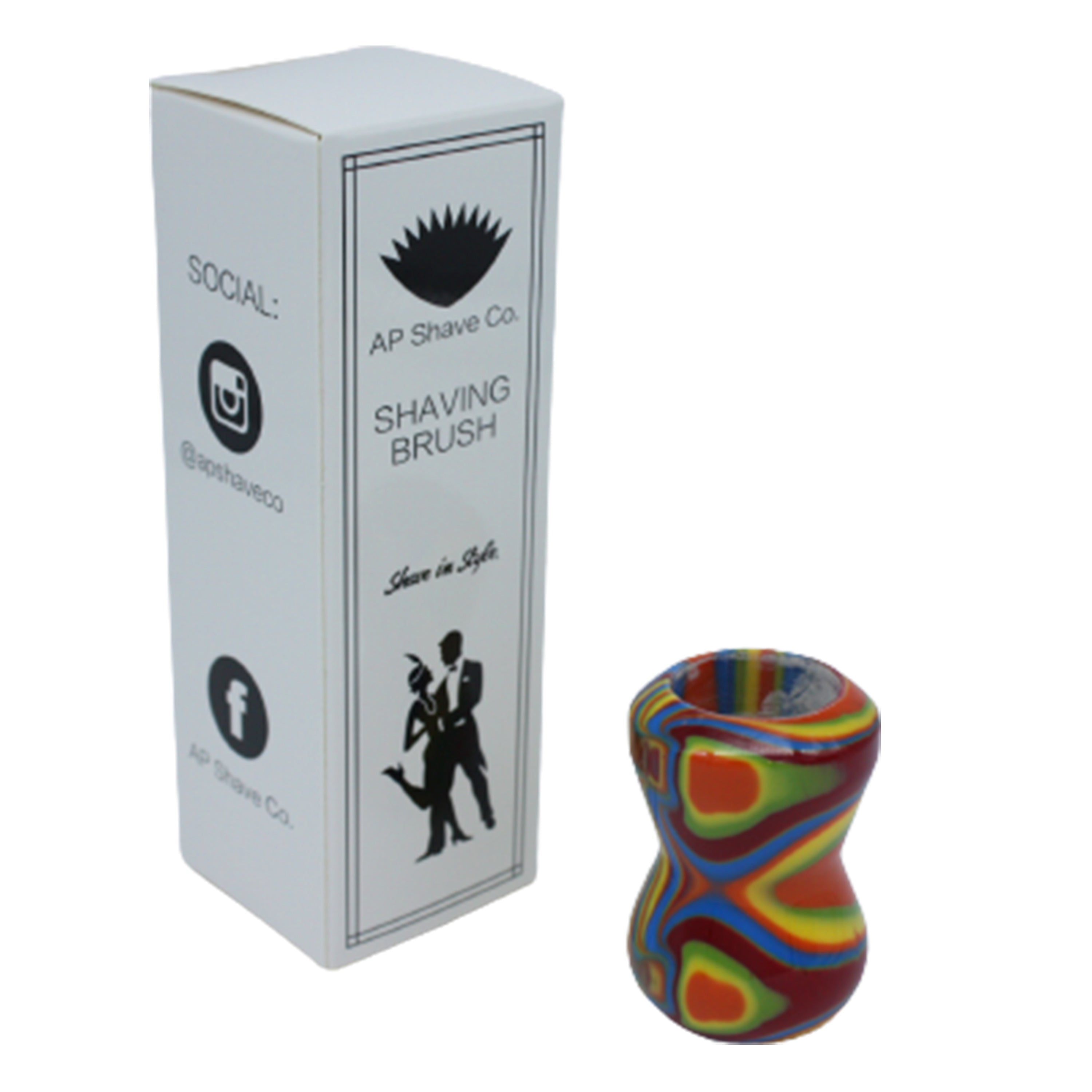 Premium Disco Handcrafted Shaving Brush Handle - Fits 20mm & 22mm Knots - Perfect for Wet Shaving & Grooming Gifts - Luxury Men's Shaving Accessories for Barber Shop & Home Use