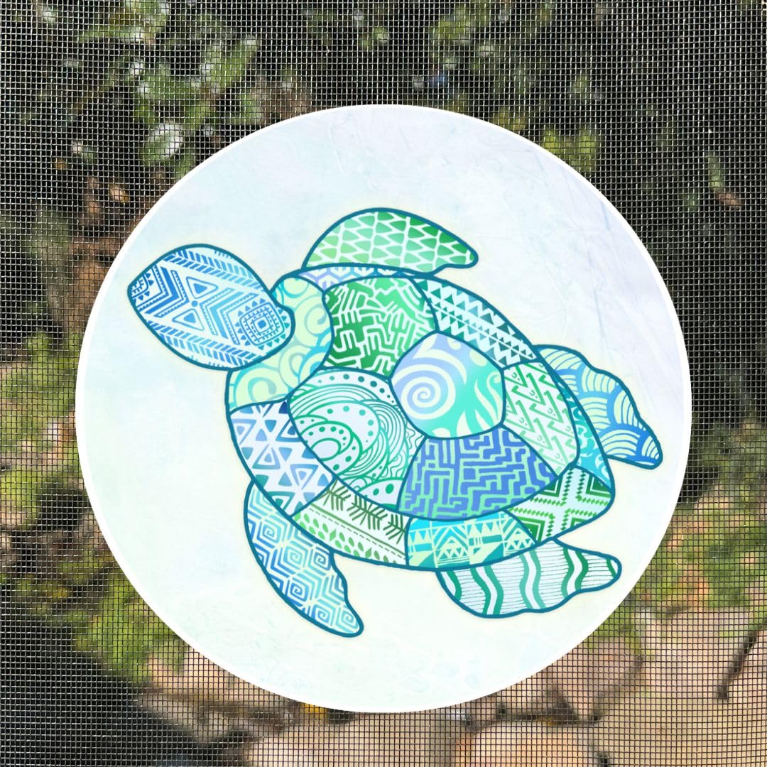 Robbins Aria Magnetic Screen Door Locks - Twist Click & Lock Security for Pets & Kids - Turtle Design Decorative Indicator Saver - Perfect for Homes with Screen Doors & Patio Entryways