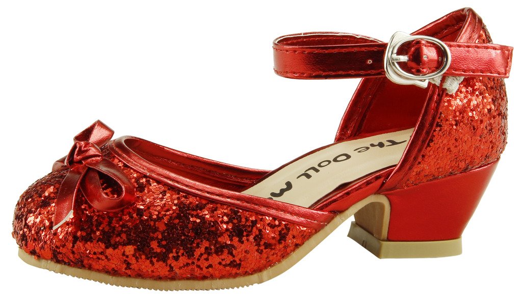 Sparkly Girls Dress Shoes - The Doll Maker Glitter Pumps for Toddler, Little & Big Kids | Perfect for Parties, Weddings & Special Occasions